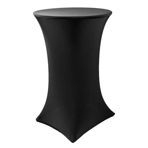 Стол коктейльный деревянный 1.1х0.7 с чёрным чехлом (обтягивающий - стрейч) 