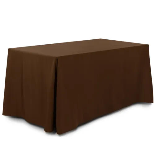 Скатерть прямоугольная 320х225 см шоколадная со столом прямоугольным Стелс 180*80см