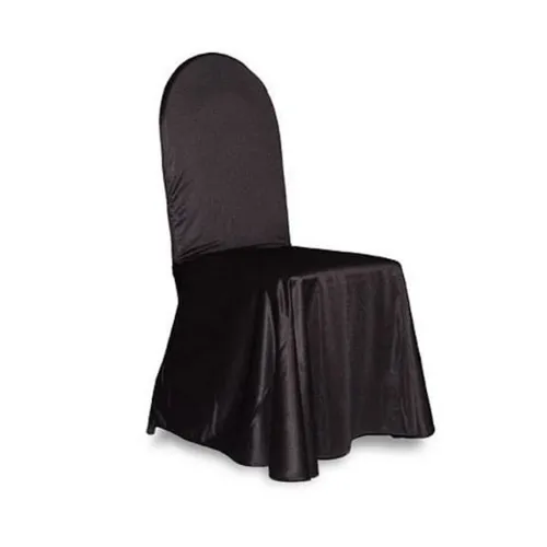Чёрный чехол с банкетным стулом