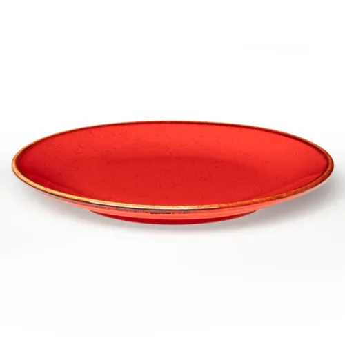 Тарелка Porland красная закусочная 24 см
