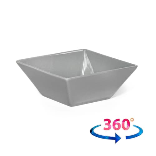 Салатник квадратный серый 200 мл 100 мм
