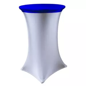 Стрейч наперон "ШАПОЧКА" для коктейльного стола синяя
