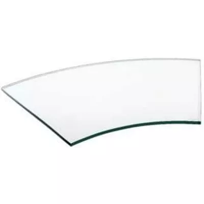 Поднос для сервировки изогнутый Zeiher 37.5х62 см прозрачное стекло