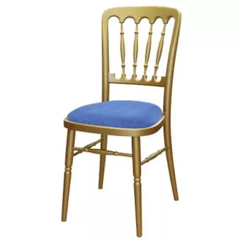 Деревянный золотой стул 