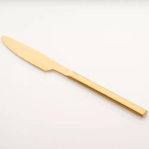Нож столовый золотой 