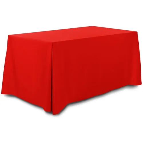Скатерть прямоугольная 320х225 см красная со столом прямоугольным Стелс 180*80см