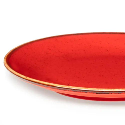 Тарелка Porland красная подстановочная 28 см